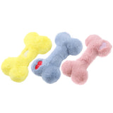 Soft Plush Bite Resistant Bone Dog Chew Toy - Weriion