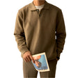 Solid Color Men's Versatile Casual Sweater - Weriion