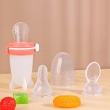 Solid Silicone Squeeze Feeding Milk Bottle - Weriion