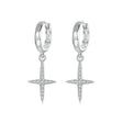 Sparkling 925 Sterling Silver & Zircon Earrings - Weriion