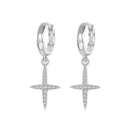 Sparkling 925 Sterling Silver & Zircon Earrings - Weriion