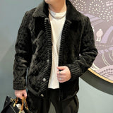 Spring And Autumn Lapel Knitwear Coat For Men - Weriion