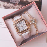 Square Rhinestone Watch For Women - Weriion