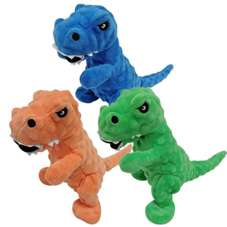 Squeaky Grunting Durable Dinosaur Dog Puppy Chew Toys For Training - Weriion