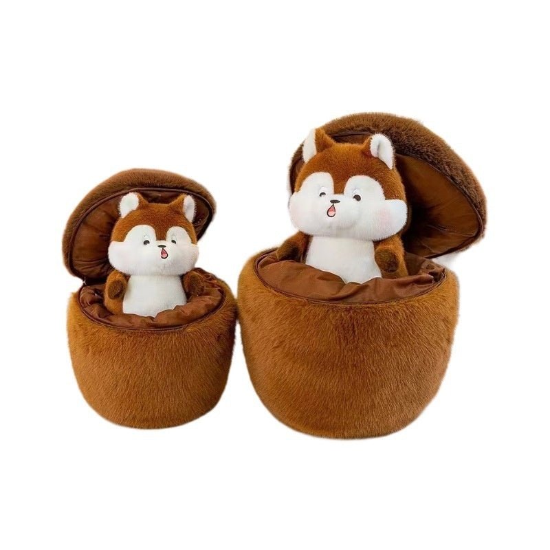 Squirrel Plush Toy With Acorn - Weriion