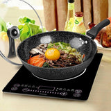 Stainless Steel Home Cooking Frying Pan With Cover - Weriion