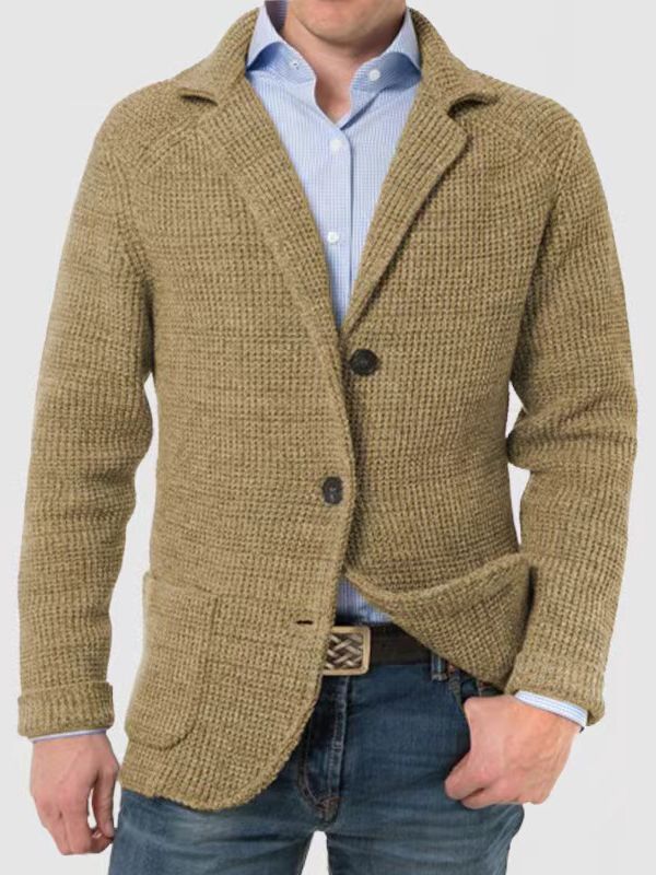 Stand Collar Cardigan Casual Knitted Sweaters - Weriion