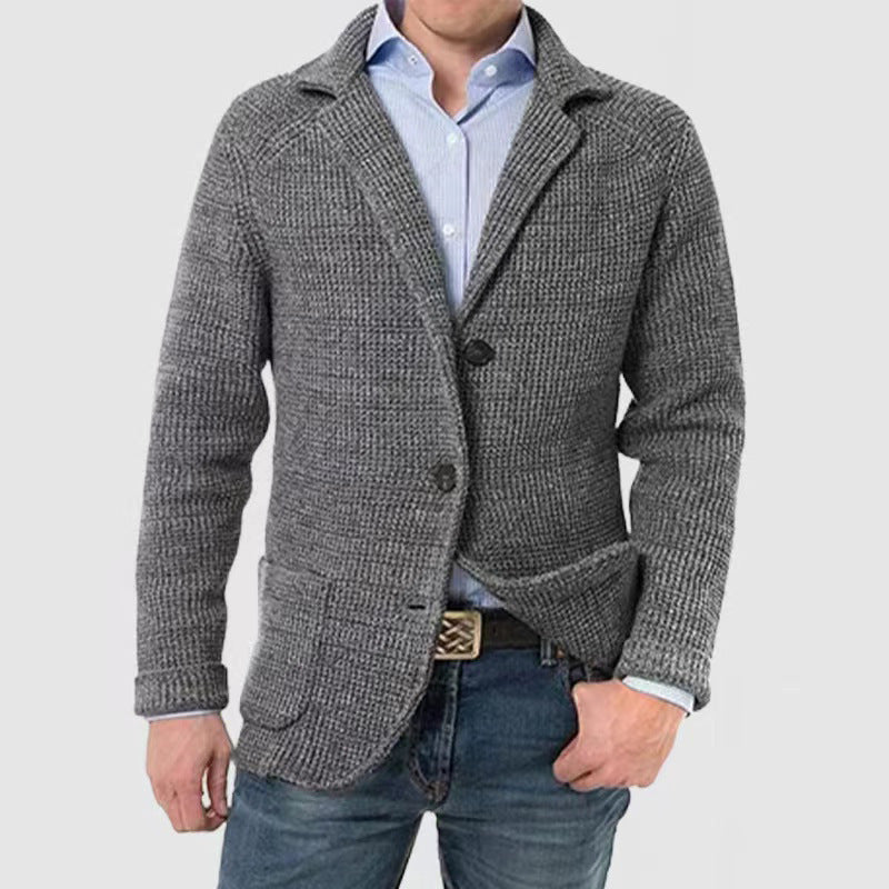 Stand Collar Cardigan Casual Knitted Sweaters - Weriion