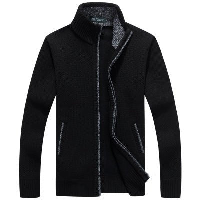 Stand Collar Men's Cardigan Sweater - Weriion