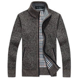 Stand Collar Men's Cardigan Sweater - Weriion