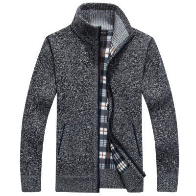 Stand Collar Men's Cardigan Sweater - Weriion