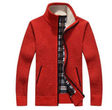 Stand Collar Men's Cardigan Sweater - Weriion