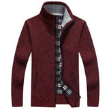 Stand Collar Men's Cardigan Sweater - Weriion