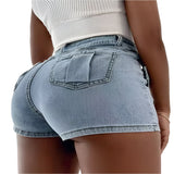 Street Vintage Asymmetrical Denim Fabric Skirts - Weriion
