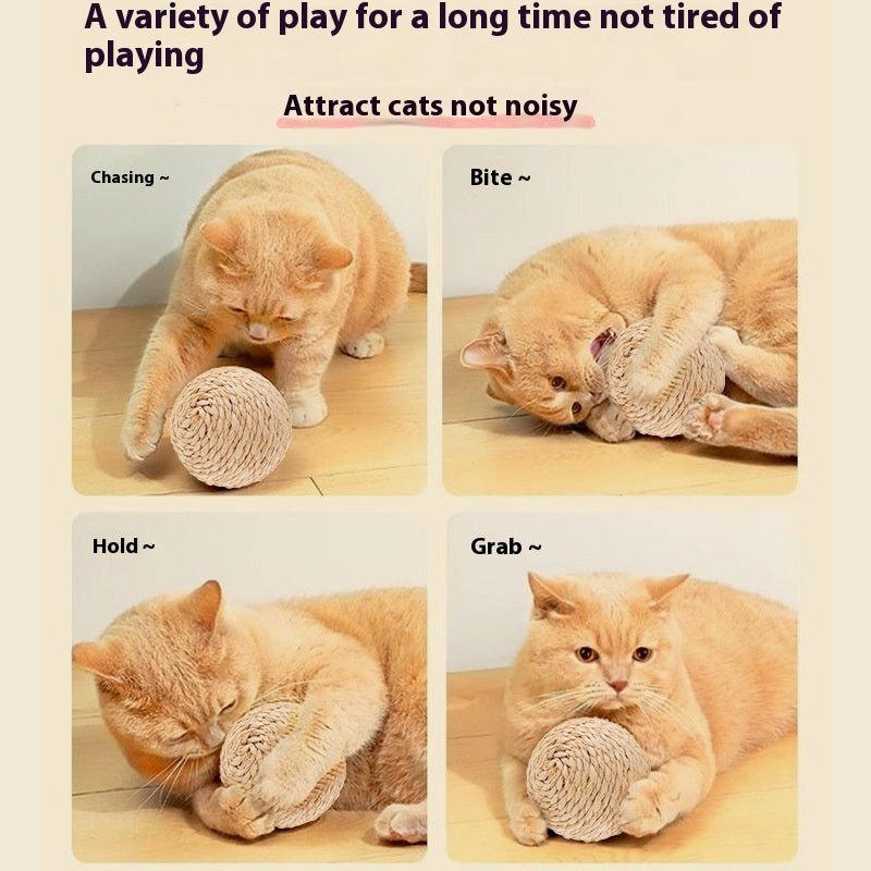 String Sisal Ball Self - Help Relieving Stuffy Funny Cat Toy - Weriion