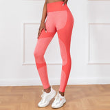 Striped Yoga Pants High Waist Seamless Leggings Butt Lift Quick - Drying Running Sports Fitness Tights Women's Gym Clothing - Weriion