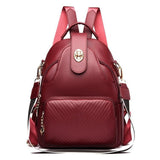 Stylish Multifunctional Women's Backpack With Shoulder Strap - Weriion