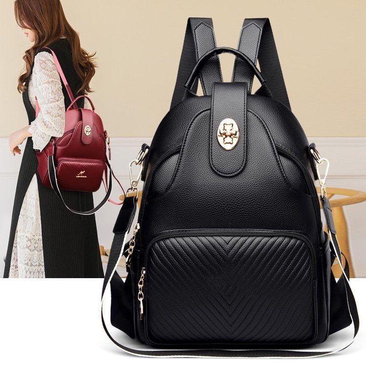 Stylish Multifunctional Women's Backpack With Shoulder Strap - Weriion