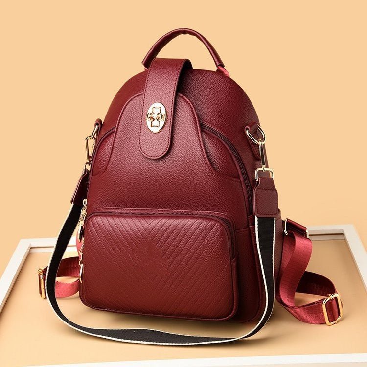 Stylish Multifunctional Women's Backpack With Shoulder Strap - Weriion