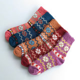 Thick Knitted Winter Wool Socks With Medium Tube - Weriion