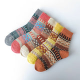 Thick Knitted Winter Wool Socks With Medium Tube - Weriion