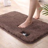 Thick Soft Comfortable Carpet Water Absorbing Bathroom Toilet Rugs Mats - Weriion