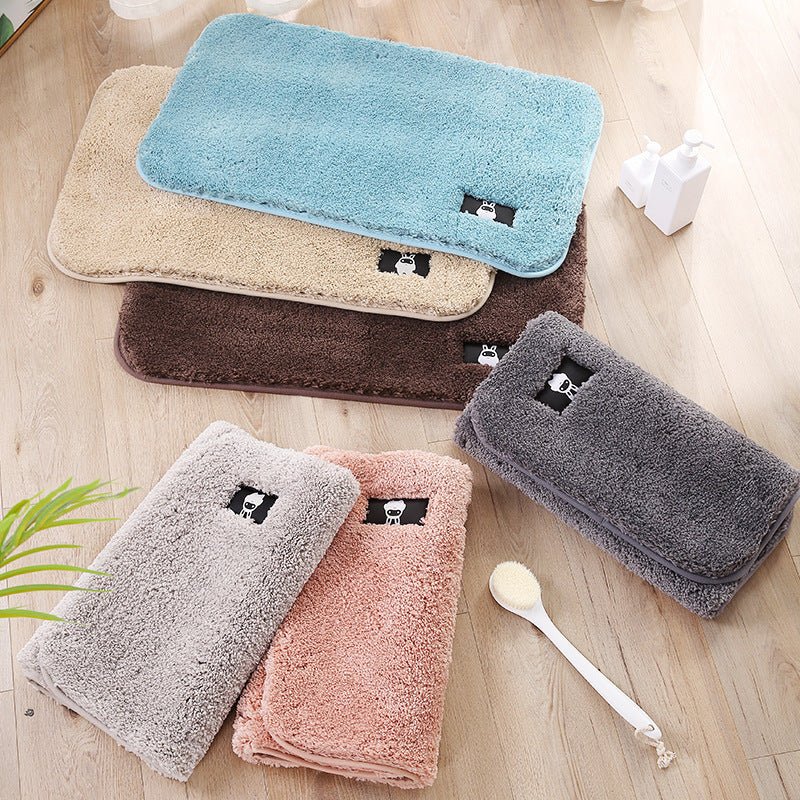 Thick Soft Comfortable Carpet Water Absorbing Bathroom Toilet Rugs Mats - Weriion