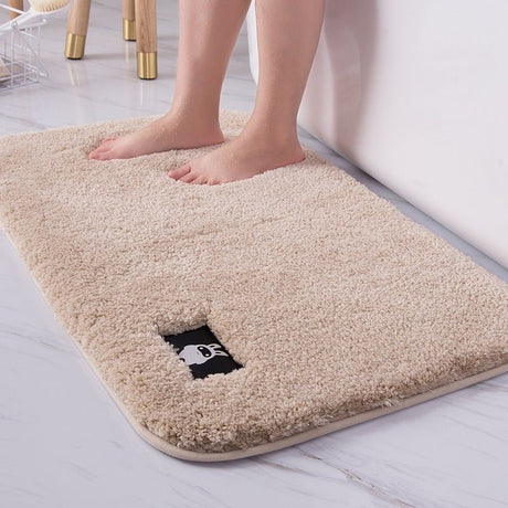 Thick Soft Comfortable Carpet Water Absorbing Bathroom Toilet Rugs Mats - Weriion