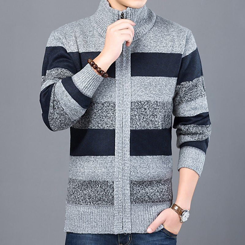 Thick Warm Knitted cardigan Sweater For Men - Weriion