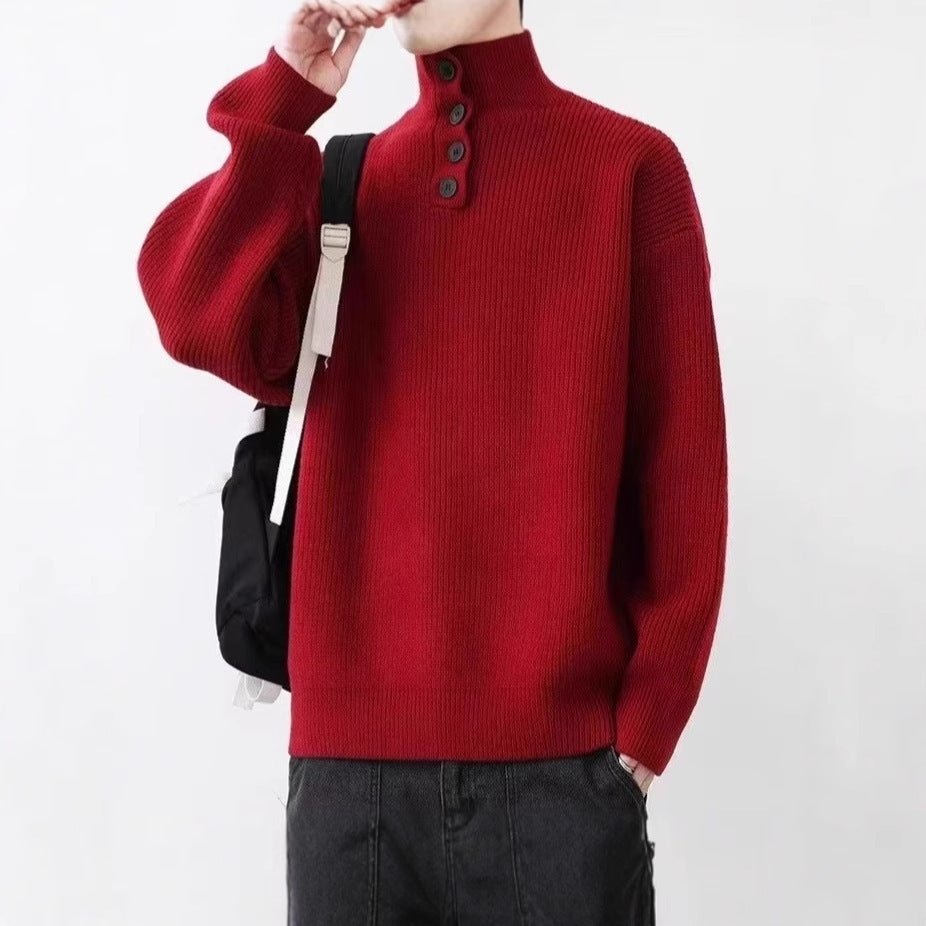 Turtleneck Autumn And Winter Sweater For Men - Weriion