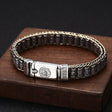 Unisex 925 Silver Turn Bead Bracelet - Weriion