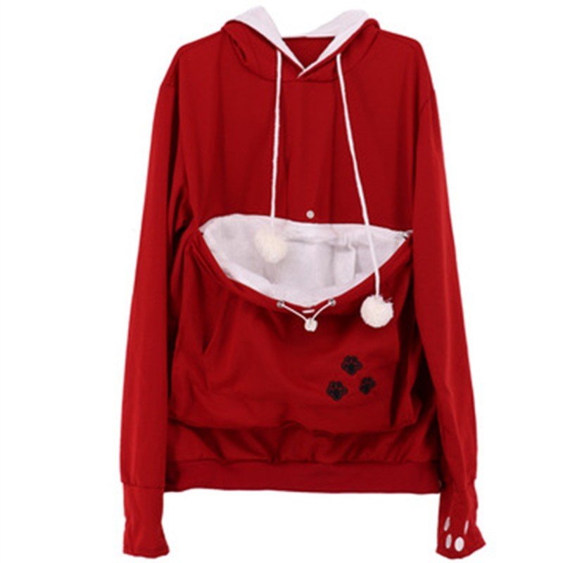 Unisex Cat Pet Large Comfortable Pouch Hoodies For Cat Lovers - Weriion