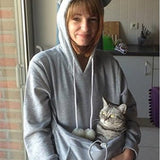 Unisex Cat Pet Large Comfortable Pouch Hoodies For Cat Lovers - Weriion