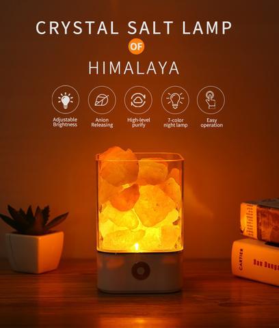 USB Crystal Light Himalayan Salt LED Lamp - Weriion