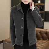 Velvet Padded Thickened Short Coat For Men - Weriion