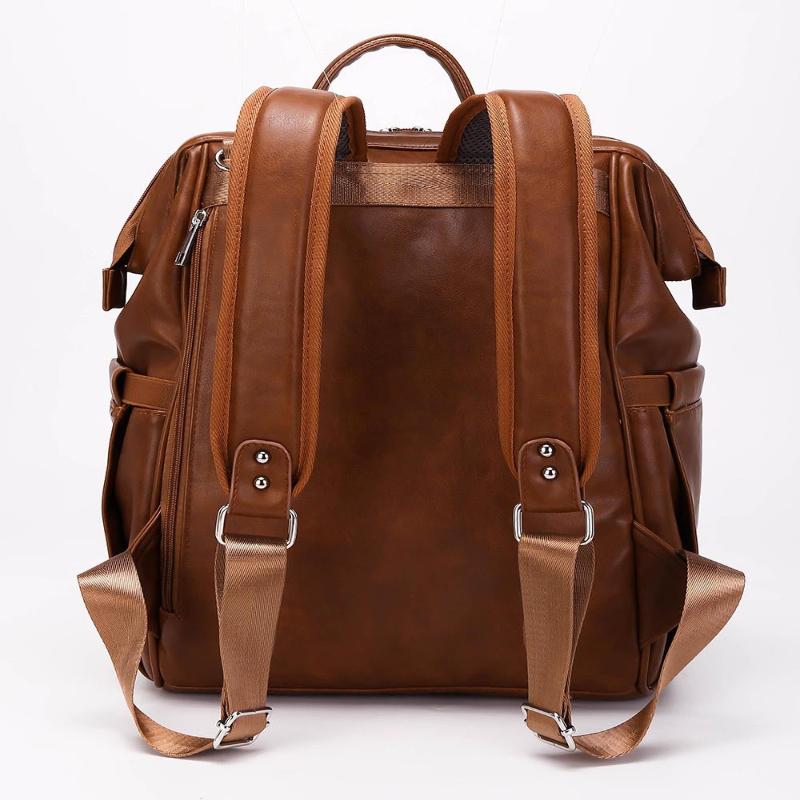 Versatile Leather Mommy Parent Diaper Bag Backpack - Weriion