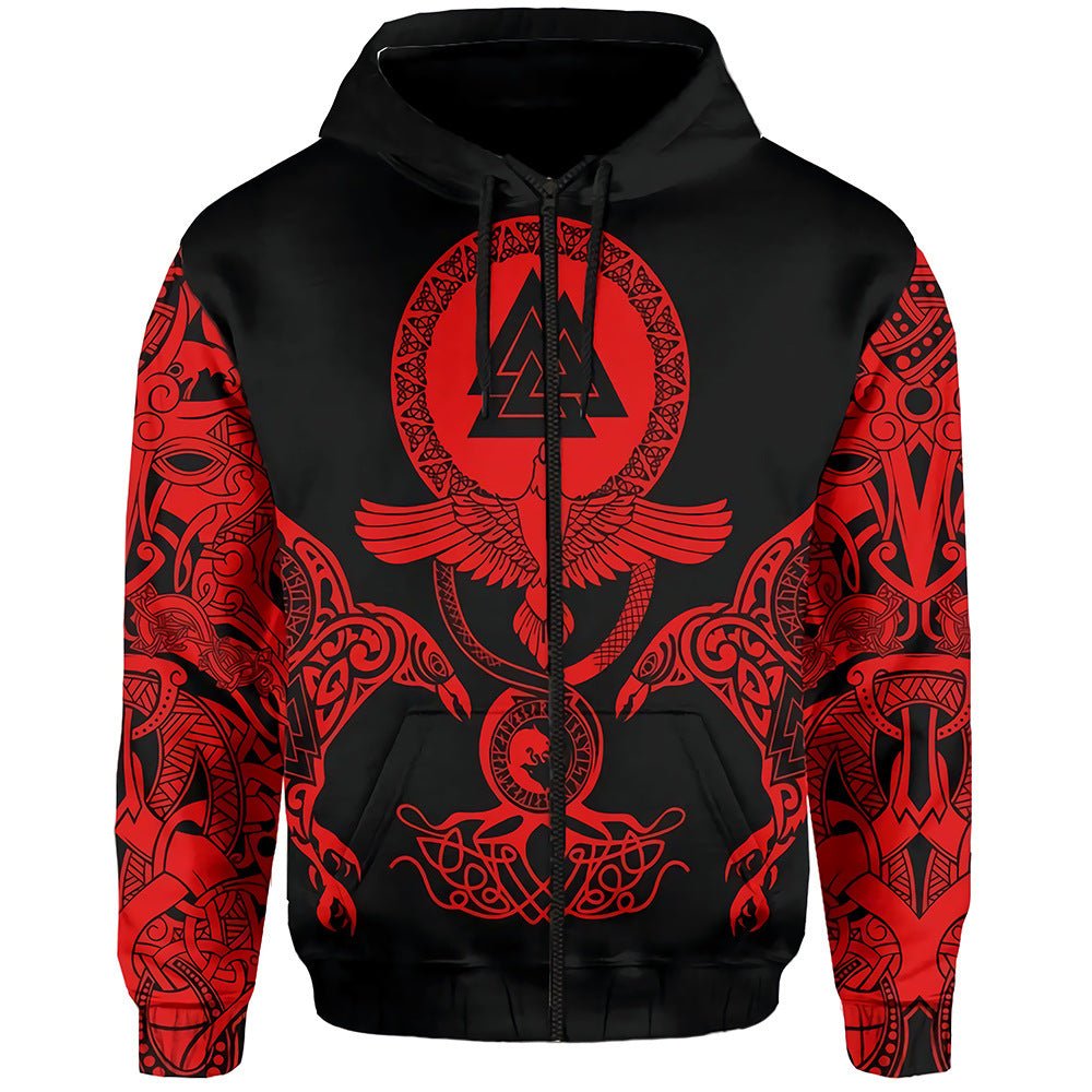 Viking Warrior Printed Hoodies Sweatshirts - Weriion