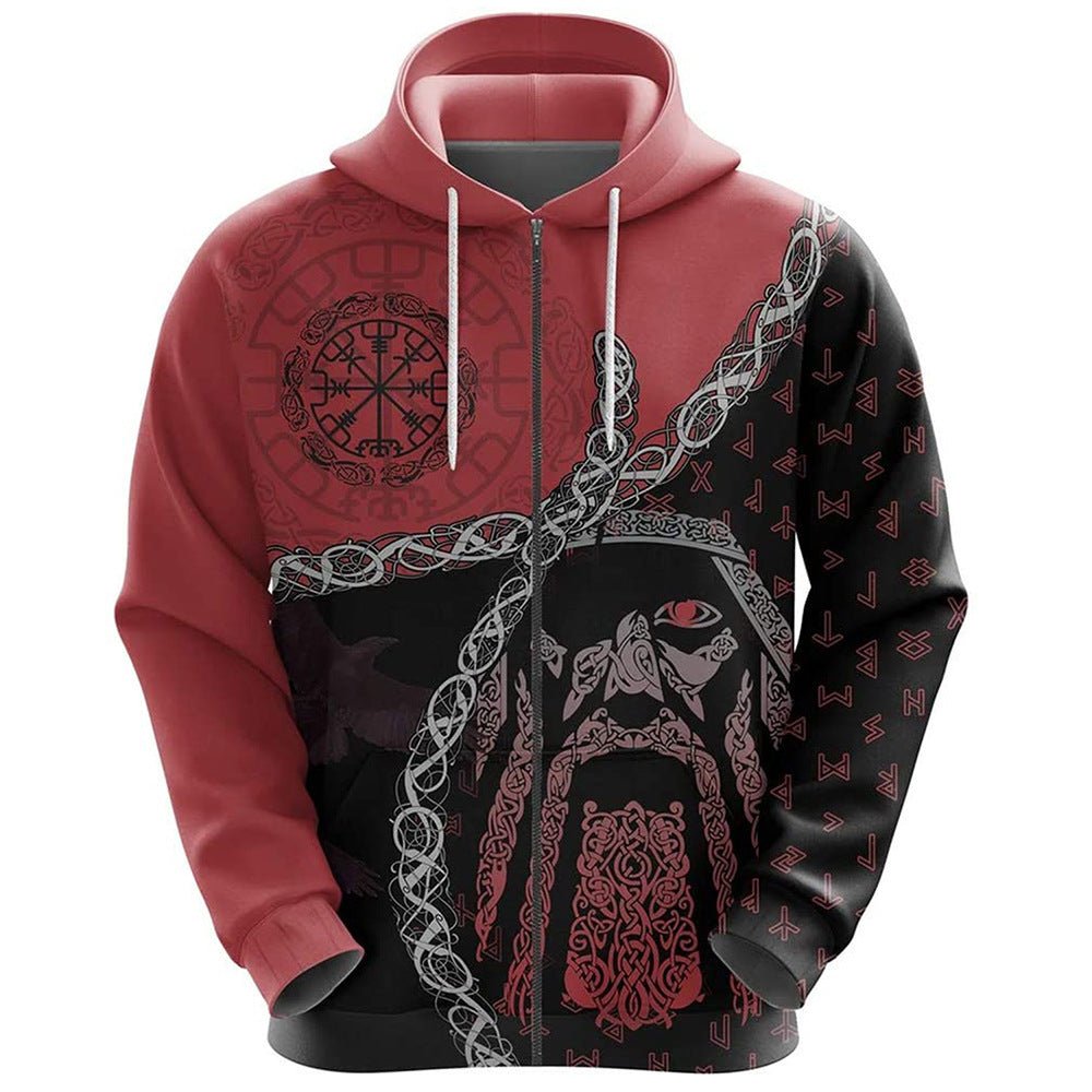 Viking Warrior Printed Hoodies Sweatshirts - Weriion