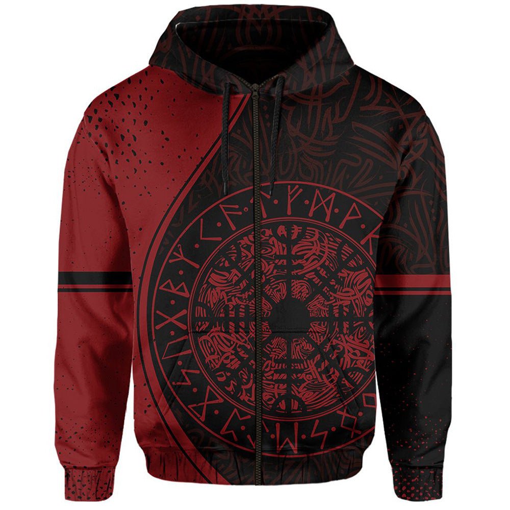 Viking Warrior Printed Hoodies Sweatshirts - Weriion