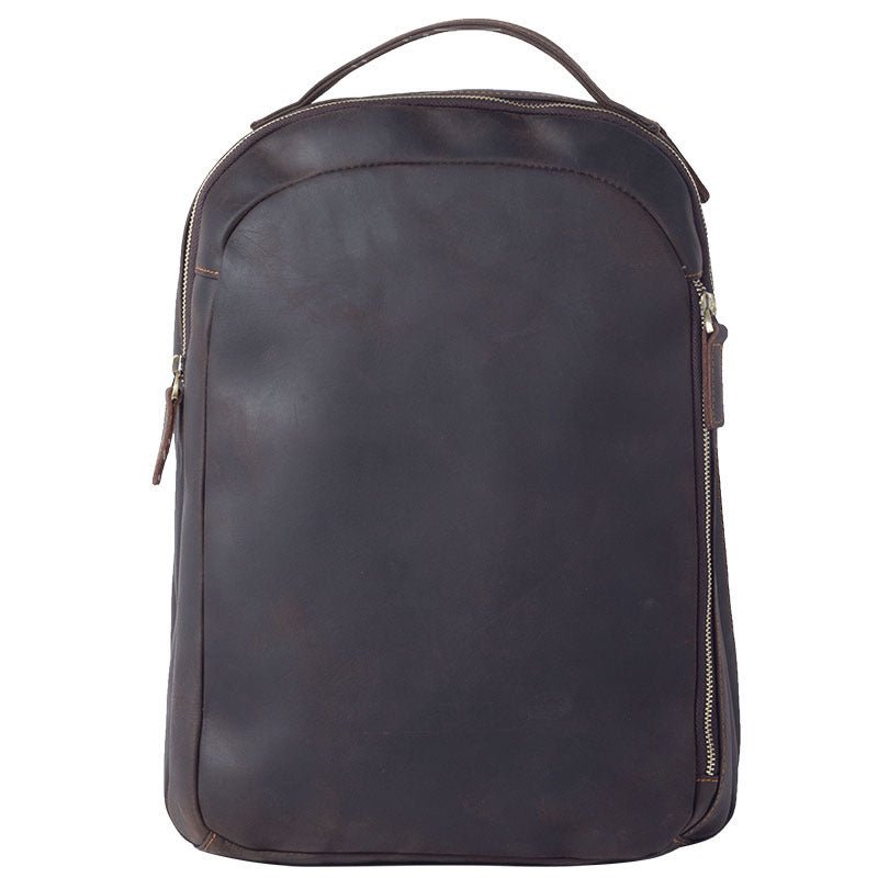 Vintage Cowhide Leather Backpack For Men - Weriion