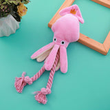 Vocal Bite - Resistant Octopus Teeth Cleaning Interactive Pet Dog Plush Chew Toy - Weriion