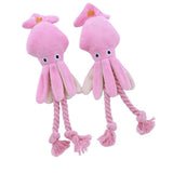 Vocal Bite - Resistant Octopus Teeth Cleaning Interactive Pet Dog Plush Chew Toy - Weriion