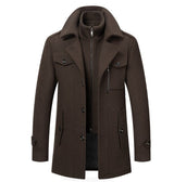 Warm Cold - Resistant Stylish Woolen Men's Coats - Weriion