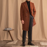 Warm Mid - Length Wool Coat For Men - Weriion