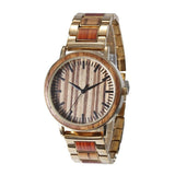 Waterproof Business Wood & Stainless Steel Quartz Watch - Weriion