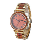 Waterproof Business Wood & Stainless Steel Quartz Watch - Weriion