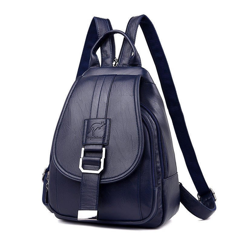 Waterproof PU Leather Bag Women's Backpack - Weriion