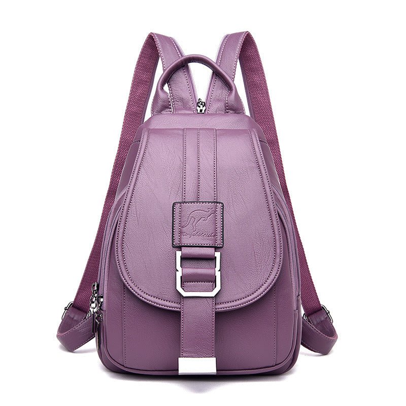 Waterproof PU Leather Bag Women's Backpack - Weriion