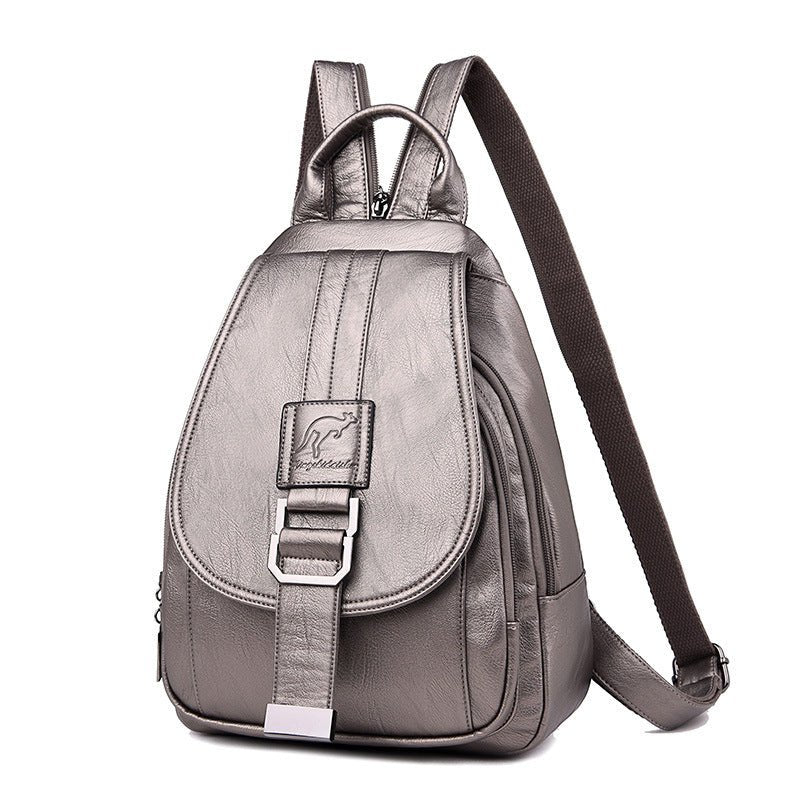 Waterproof PU Leather Bag Women's Backpack - Weriion