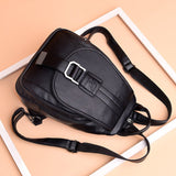 Waterproof PU Leather Bag Women's Backpack - Weriion